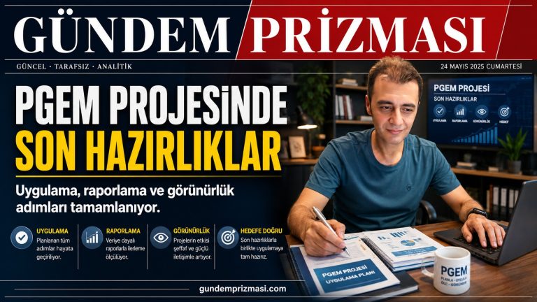 Bilal Semih Bozdemir PGEM projesinde son hazırlıklar, uygulama, raporlama, görünürlük ve hedef takibi